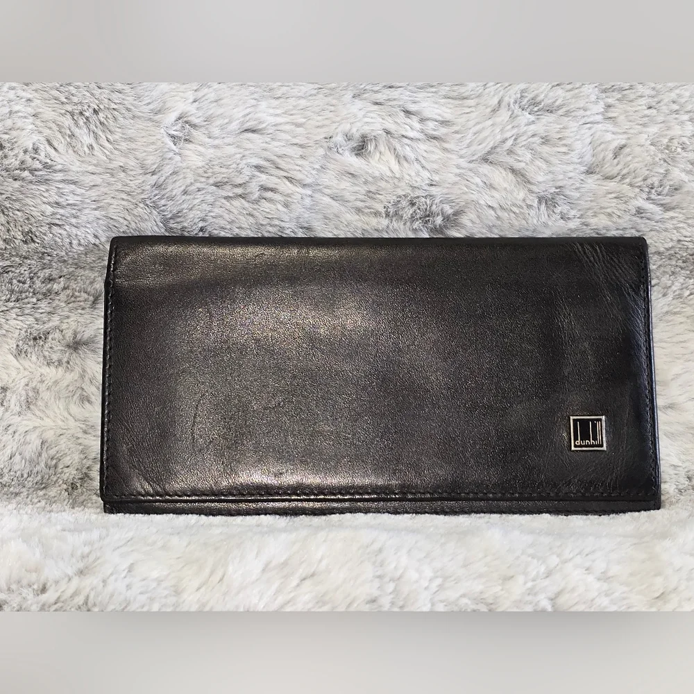 Dunhill Coat Black Leather Wallet